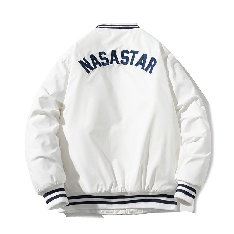 画像3: NASA STAR embroidered MA-1 stadium jacket blouson   ユニセックス男女兼用 NASASTARナサスター刺繍MAー1 スタジャン ジャケットブルゾン (3)