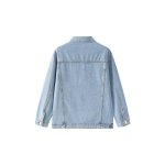 画像3: Dog embroidered denim jacket　ユニセックス 男女兼用 ドッグ刺繍デニムGジャンジャケット (3)
