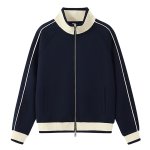画像3: Stand collar zip-up baseball jacket blouson   ユニセックス男女兼用 スタンドカラージップアップベースボールジャケット スタジャン ブルゾン (3)