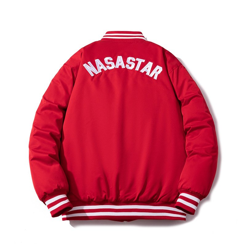 画像4: NASA STAR embroidered MA-1 stadium jacket blouson   ユニセックス男女兼用 NASASTARナサスター刺繍MAー1 スタジャン ジャケットブルゾン (4)