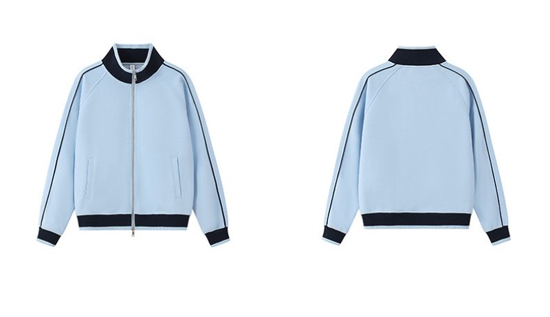 画像7: Stand collar zip-up baseball jacket blouson   ユニセックス男女兼用 スタンドカラージップアップベースボールジャケット スタジャン ブルゾン (7)