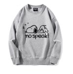 画像3: Sleeping Snoopy Print Sweatshirt Pullover　ユニセックス男女兼用 スリーピングスヌーピープリントスウェットトレーナー  (3)