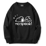 画像1: Sleeping Snoopy Print Sweatshirt Pullover　ユニセックス男女兼用 スリーピングスヌーピープリントスウェットトレーナー  (1)