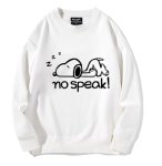 画像2: Sleeping Snoopy Print Sweatshirt Pullover　ユニセックス男女兼用 スリーピングスヌーピープリントスウェットトレーナー  (2)