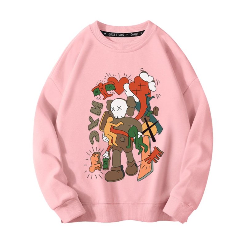 画像6: KAWS SESAME STREET Unisex Sweat Shirts Pullover ユニセックス 男女兼用 カウズ セサミストリート プリント スウェット トレーナー プルオーバー (6)