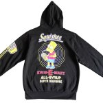 画像1: Unisex Drink Bart Simpson print hoodie ユニセックス男女兼用ドリンクバートシンプソンプリント フーディ (1)