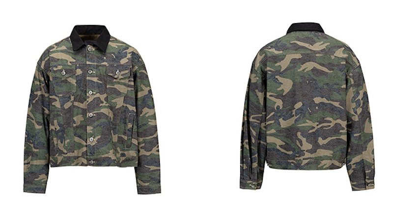 画像3: Camouflage lapel jacket Shirt Jacket blouson   ユニセックス男女兼用迷彩カモフラージュラペルジャケット シャツジャケット ブルゾン (3)
