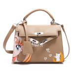 画像1: Sailor Moon Print Leather Small Tote Shoulder Crossbody Bag  美少女戦士ポッププリントレザーミニスモールトートショルダークロスボディバッグ (1)