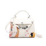 画像4: Sailor Moon Print Leather Small Tote Shoulder Crossbody Bag  美少女戦士ポッププリントレザーミニスモールトートショルダークロスボディバッグ (4)