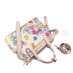 画像4: Pop print leather tote shoulder/crossbody bag  男女兼用ユニセックスポップ柄プリントレザートートショルダークロスボディバッグ (4)
