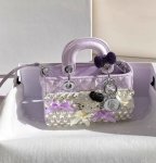 画像5: Hidden Crystal Kitty Quilted Mini Tote Shoulder Crossbody Bag クリスタル隠れキティーレザーキルティングミニスモールトートショルダークロスボディバッグ (5)