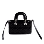 画像6: Hidden Crystal Kitty Quilted Mini Tote Shoulder Crossbody Bag クリスタル隠れキティーレザーキルティングミニスモールトートショルダークロスボディバッグ (6)