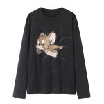 画像6: Vintage Tom and jerry Print Long sleeve tshirts pullover sweatshirt ヴィンテージ風 古着風 トム＆ジェリー トムとジェリー プルオーバー ロングスリーブTシャツ プルオーバー (6)