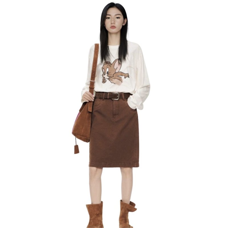 画像3: Vintage Tom and jerry Print Long sleeve tshirts pullover sweatshirt ヴィンテージ風 古着風 トム＆ジェリー トムとジェリー プルオーバー ロングスリーブTシャツ プルオーバー (3)