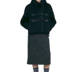 画像2: Reversible Mouton Toggle Button Short Duffle Coat Jacket　リバーシブルムートントグルボタンショート丈ダッフルコートジャケット (2)