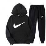 画像2: Broken Swoosh Sweatsuit Set Sweatshirt & Pants　ユニセックス男女兼用 ブロークンスウォッシュフーディスウェットセットアップ スウェット＆パンツ (2)