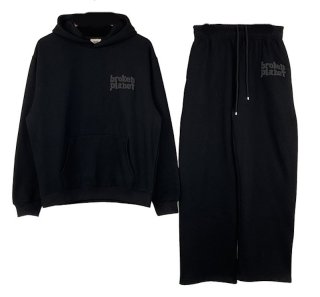 Vintage Street CD Embroidered Pullover Hoodie & Sweatpants Set