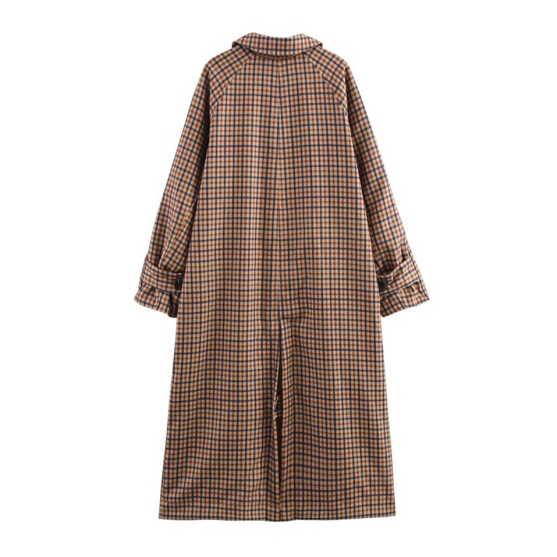 画像4: Gun club check reversible long lapel style long coat　ガンクラブチェックリバーシブルロングコートジャケット (4)