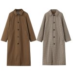 画像1: Gun club check reversible long lapel style long coat　ガンクラブチェックリバーシブルロングコートジャケット (1)
