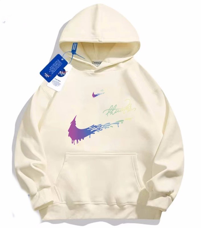 画像5: Double Raindrop Swoosh Hoodie　ユニセックス男女兼用 ダブルレインドロップスウォッシュプリントフーディスウェット  (5)