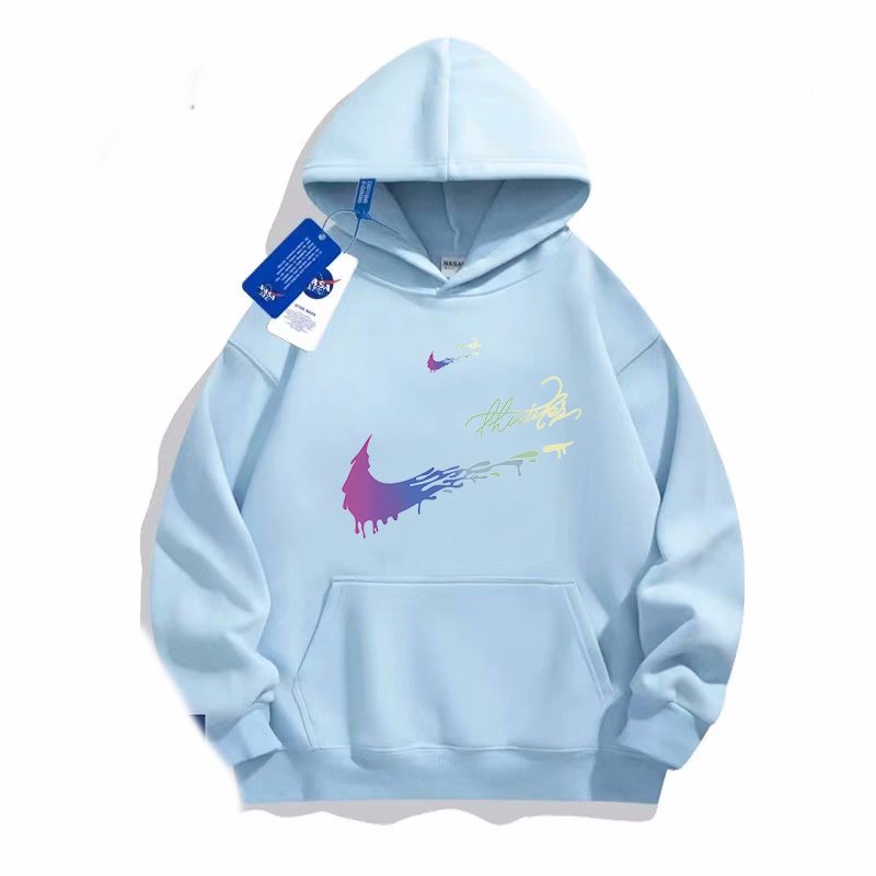 画像4: Double Raindrop Swoosh Hoodie　ユニセックス男女兼用 ダブルレインドロップスウォッシュプリントフーディスウェット  (4)