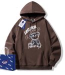 画像1: NASA Muddy Bear Print Hoodie　 ユニセックス男女兼用 ナサ×ヌーディベア プリント スウェット パーカートレーナー (1)