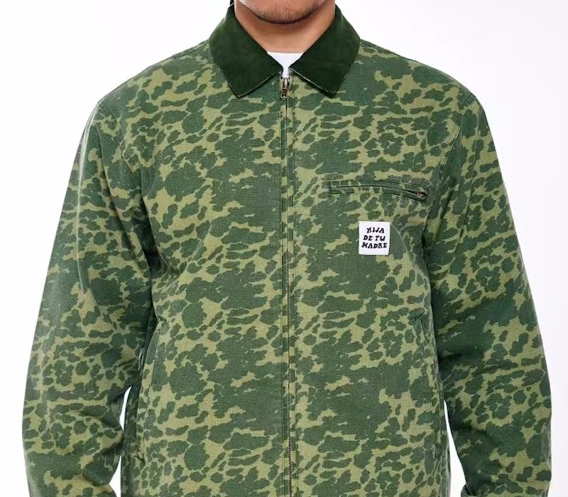 画像3: Camouflage Detroit Zip-Up Work Jacket　ユニセックス 男女兼用 迷彩カモフラージュジップアップデトロイトジャケットGジャン (3)