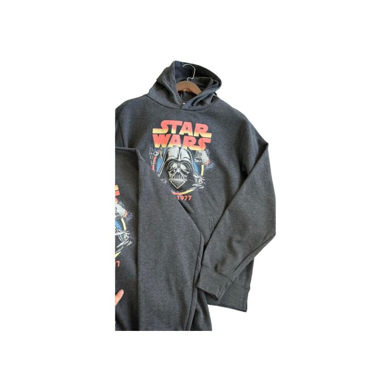 画像2: Star Wars Darth Vader Vintage Style Hoodie　ユニセックス男女兼用 スターウォーズダース・ベイダーヴィンテージスタイルフーディ  パーカートレーナー (2)