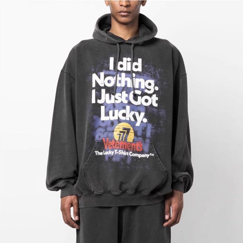 画像4: Retro Vintage Style Lucky777 Hip Hop Hoodie　ユニセックス男女兼用レトロヴィンテージスタイルLucky777ヒップホップフーデスウェット  (4)