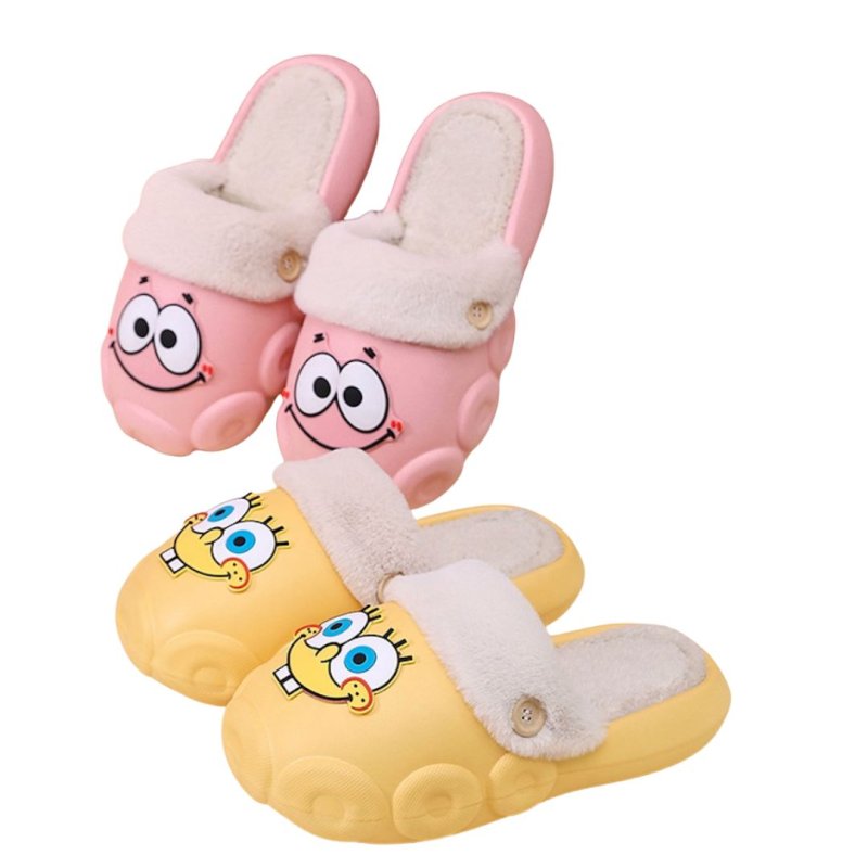 画像3: Spongebob & Patrick Fur Non-Slip Sandal Slippers shoes   ユニセックス男女兼用スポンジボブ＆パトリックファー滑り止め付きサンダルスリッパシューズ (3)