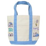 画像1: Snoopy & Woodstock embroidered tote shoulder bag　スヌーピー＆ウッドストック刺繍トートショルダーバッグ (1)