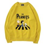 画像5: Unisex THE PEANUTS logo x Snoopy long sleeve sweatshirts  男女兼用  ユニセックスTHE PEANUTS logo×スヌーピープリント 長袖スウェット  トレーナー (5)