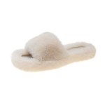 画像3: Unisex Faux sheep fur sandal slippers slide 男女兼用 キッズサイズあり フェイクムートン シープスキンファー エコファー モコモコ サンダル スリッパ  (3)
