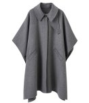 画像2: Long double-sided wool long coat　ダブルサイドウールロングコートジャケットマント (2)
