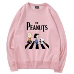画像3: Unisex THE PEANUTS logo x Snoopy long sleeve sweatshirts  男女兼用  ユニセックスTHE PEANUTS logo×スヌーピープリント 長袖スウェット  トレーナー (3)