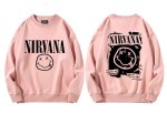 画像7: Unisex Nirvana x Smile long sleeve sweatshirts  男女兼用  ユニセックスニルヴァーナ×スマイルプリント 長袖スウェットシャツ  トレーナー (7)