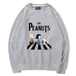 画像1: Unisex THE PEANUTS logo x Snoopy long sleeve sweatshirts  男女兼用  ユニセックスTHE PEANUTS logo×スヌーピープリント 長袖スウェット  トレーナー (1)