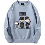 画像6: Unisex Oasis Band x Snoopy Band Vintage Style Sweat Shirts Pullover  オアシス ×スヌーピー ヴィンテージスタイル 古着風 ヴィンテージ風 プリント スウェット トレーナー ユニセックス 男女兼用 バンド (6)