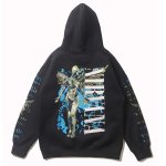 画像1: Unisex Nirvana Metallic Angel Print Hoodie  男女兼用 ユニセックスニルヴァーナ メタリック天使プリントフーディパーカー (1)