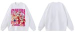 画像4: Chibi Sailor Moon print long-sleeved T-shirt  ちび美少女戦士セーラームーン  プリント 半袖Tシャツ  男女兼用 ユニセックス (4)