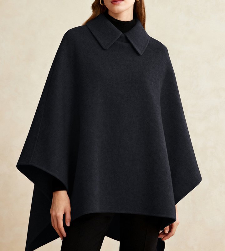 画像9: Wool cloak cape coat　ウールケープマントコートジャケット (9)