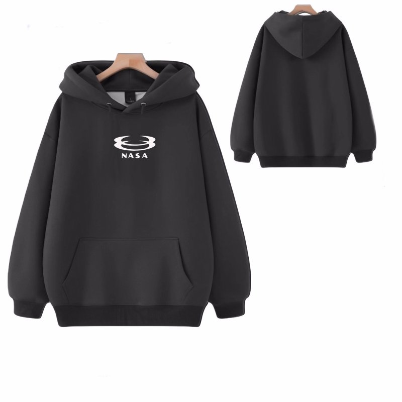 画像4: Unisex NASA x Letter Print Hoodie  男女兼用 ユニセックスNASA×レタープリントフーディパーカー (4)