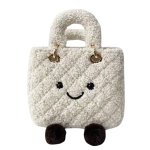 画像2: BK Smile Fur Tote Lady Bag Doll スマイル ファー モコモコ トート ぬいぐるみ バッグ  (2)