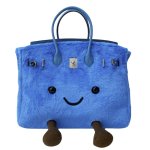 画像1: BK Smile Fur Tote Bag BK L スマイル ファー モコモコ トート ぬいぐるみ バッグ (1)