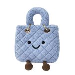 画像1: BK Smile Fur Tote Lady Bag Doll スマイル ファー モコモコ トート ぬいぐるみ バッグ  (1)