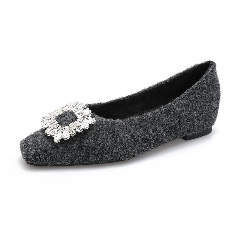 画像1: Women's Rhinestone wedge pumps　ラインストーン付きインヒール  パンプス シューズ  (1)