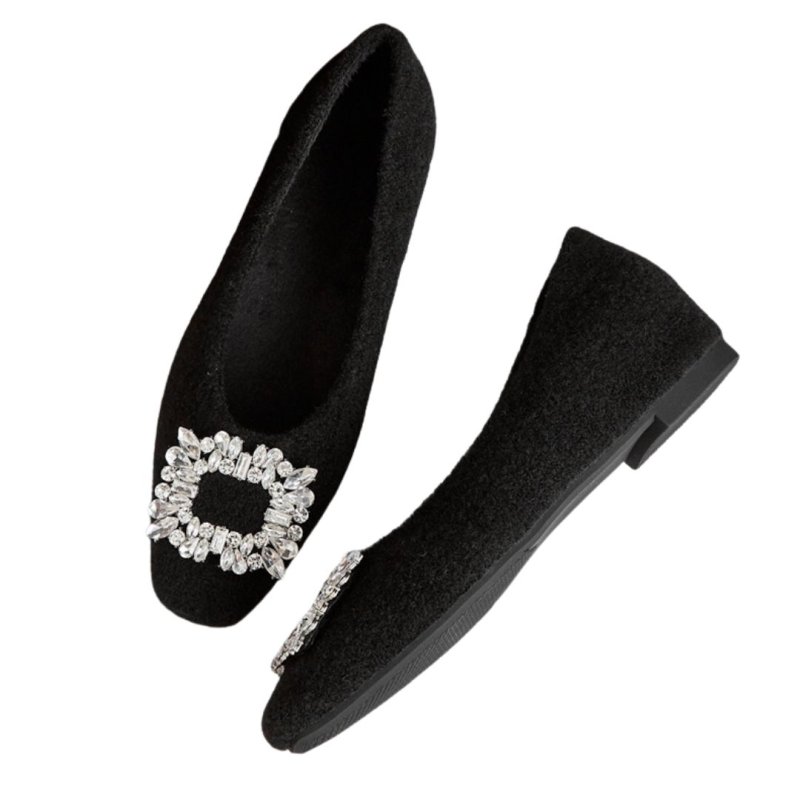 画像5: Women's Rhinestone wedge pumps　ラインストーン付きインヒール  パンプス シューズ  (5)