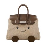 画像6: BK Smile Fur Tote Bag BK L スマイル ファー モコモコ トート ぬいぐるみ バッグ (6)