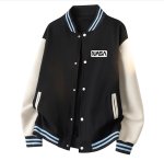 画像1: NASA logo stadium jumper jacket baseball uniform  blouson ユニセックス 男女兼用 NASAナサロゴスタジャン スタジアムジャンパー  ジャケットブルゾン (1)