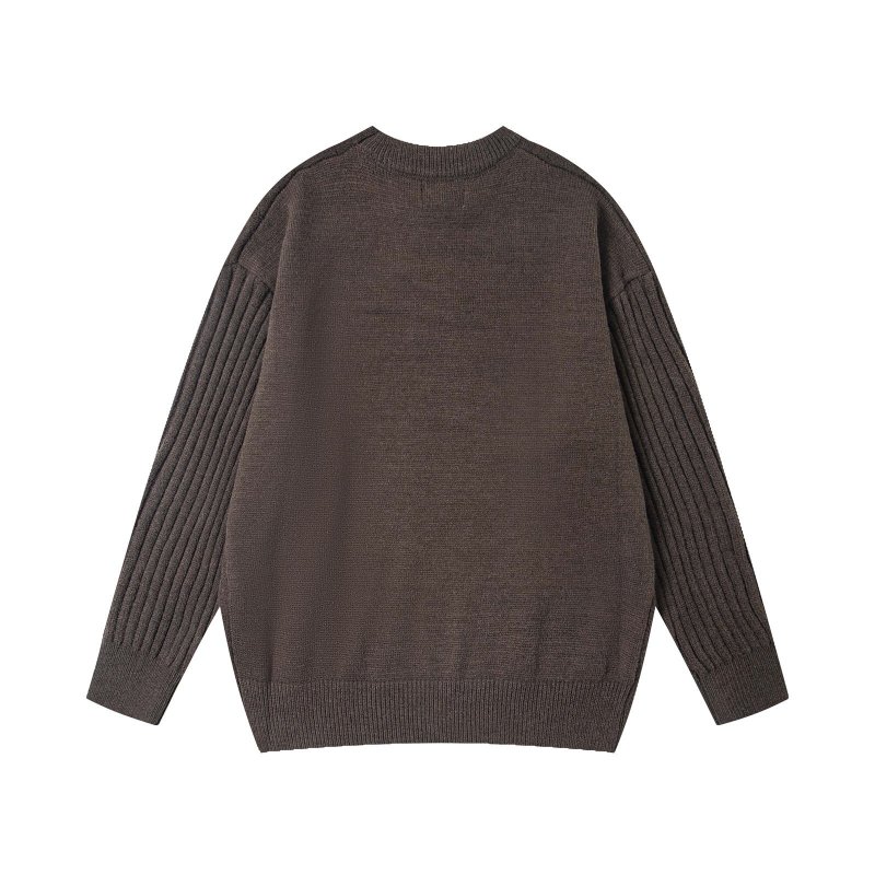 画像4: Unisex  Charlie Brown knitted crew neck sweater  男女兼用チャーリーブラウン編み込み丸首セーターニット (4)